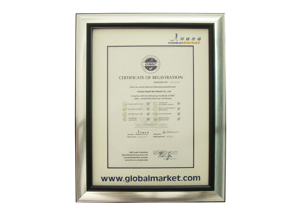 Trung Quốc FOSHAN RUIXIN NON WOVEN CO.,LTD Chứng chỉ